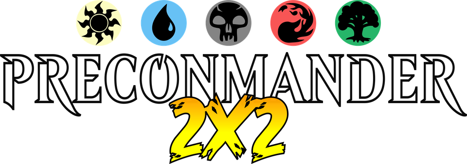 Preconmander 2x2 com os cinco símbolos de mana